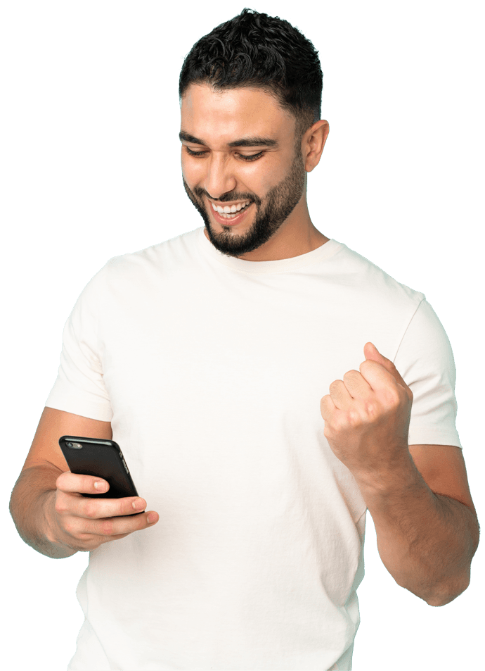 Man checking his phone